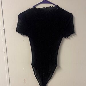 Black Sparkly Bodysuit
